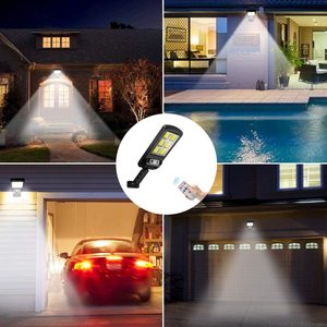 Ly Solar Street <b>Light</b> Large 6 Piece Cob High Intensity With <b>Sensor</b> And Remote Control For Courtyard Lighting - Product Image 2