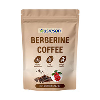 Café instantané à la berbérine Halal OEM, complément alimentaire, soutien minceur, métabolisme, poudre de café à la berbérine