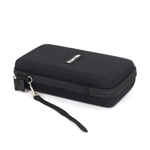Étui de protection portable noir personnalisé professionnel avec fermeture éclair pour câble d'écouteurs - Product Image 5