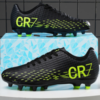 Chaussures de football unisexes personnalisées les plus vendues, doublure en mesh respirant, tige en PU, semelle intermédiaire en caoutchouc, chaussures de football américaines, hiver, printemps, été