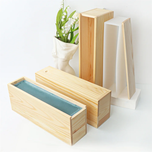 1.2L Rectangular Handmade Soap Silicone Mold BIg Capacity with Wooden Box Baking Toast Tool <b>Kitchen</b> Loaf Embed DIY Soap Making - Product Image 3