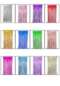 2 M heller Regen vorhang mit goldenen Quasten für Geburtstags feier Hochzeit Hintergrund dekoration Elegante Wand dekoration Produkt - Product Image 6