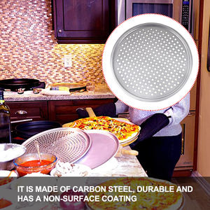 <span class=keywords><strong>Teglia</strong></span> per <span class=keywords><strong>Pizza</strong></span> con bordi arrotolati lisci <span class=keywords><strong>teglia</strong></span> per <span class=keywords><strong>Pizza</strong></span> commerciale detroit teglie da forno perforate antiaderenti per forno - Product Image 5