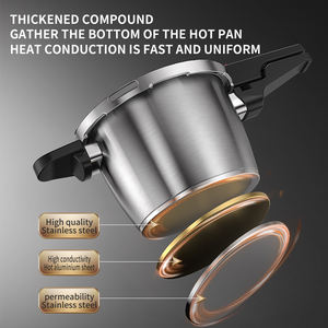 <span class=keywords><strong>4</strong></span>/5/6 <span class=keywords><strong>litres</strong></span> Contrôle de la pression Angle droit en acier inoxydable 304 Autocuiseur - Product Image 4