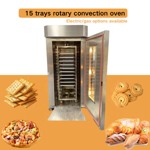 Horno de Convección Rotatorio Comercial de 15 Bandejas, a Gas/<span class=keywords><strong>El</strong></span>éctrico, para Panadería, Pasteles, Pan, Baguettes, Bollos al Vapor y <span class=keywords><strong>Pizza</strong></span> - Product Image 2