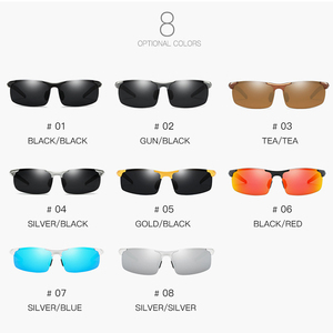 Deportes al aire libre de alta calidad de comercio exterior magnético colorido conducción gafas mujeres y hombres aluminio <span class=keywords><strong>magnesio</strong></span> gafas de sol polarizadas - Product Image 4