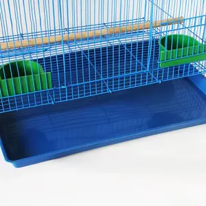 Geniş ve Şık Modern Kuş Kafesi Papağanlar ve İspinozlar için Cam ve Plastik 60x40x40cm - Product Image 4