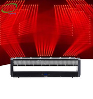 Barre de lumière LED mobile 3 en 1 avec faisceau laser rouge 3W et stroboscope pour éclairage de scène