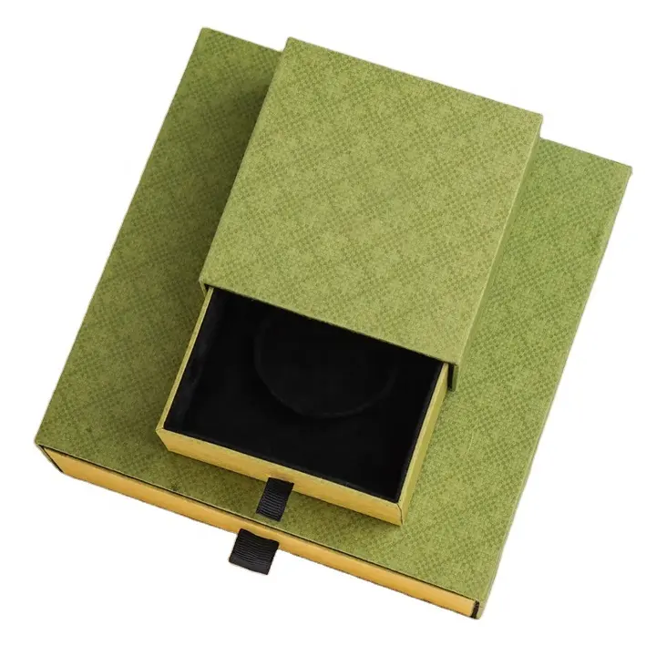 Luxury Customized Design Jewelry Packaging for Gift Pearl Jewelry Box with Ribbon & Foam Insert for Business