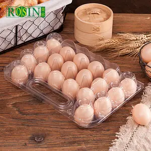핸들 계란 트레이 30 닭고기 계란 트레이 커버 포장 상자 주문 플라스틱 계란 트레이