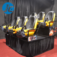 Chaise commerciale de simulateur de cinéma de mouvement 5D avec l'intégration VR Plate-forme mobile à 6 axes Effets de vibration et de vent synchronisés