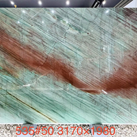 Dalle de pierre en quartzite vert Gaya FANCY STONE, 1,8 cm, finition polie, pour plans de travail de cuisine, murs de salle de bain et projets de meubles.