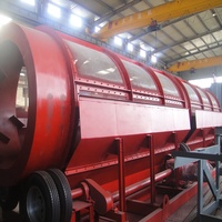 Composants Clés Moteur et Boîte de Vitesses pour Machines Minières, Crible Rotatif à Tambour Vibrant, Capacité 200t/h, Électrique