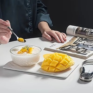 Cortador de Mango de Acero Inoxidable, Rebanador de Frutas Manual, Divisor de Melón, Herramienta para Cortar Mango para Cocina - Product Image 3