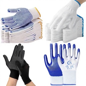 Guantes de Protección Laboral Súper Resistentes al Desgaste, Guantes de Trabajo para Obras de Construcción, de Hilo de Algodón, Nailon y Nitrilo, Antideslizantes, Tejidos - Product Image 2