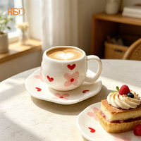 Tasse à café en céramique esthétique à motifs variés, petite tasse à lait pour la cuisine domestique