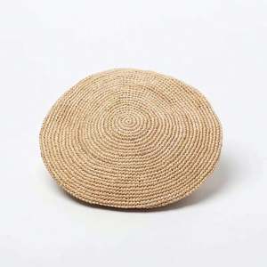 Nouveauté 2024, tendance estivale, chapeau béret en paille raphia crocheté pour femmes et filles - Product Image 5