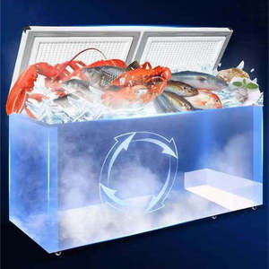 Congélateur horizontal commercial ultra <span class=keywords><strong>grand</strong></span> <span class=keywords><strong>volume</strong></span> pour supermarché et usage domestique, <span class=keywords><strong>armoire</strong></span> de conservation pour viande et poisson - Product Image 6