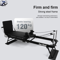 Machine de Pilates Reformer Professionnelle en Acier Allié Durable, Demi-Tourneuse, Qualité Commerciale, Équipement de Pilates Corporel, Réglable, Emballée