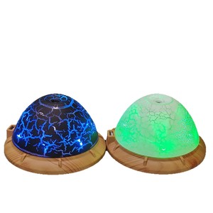 Nuevo Humidificador Creativo con Diseño de Platillo Volador y Efecto de Madera Agrietada, Luz Ambiental con Degradado de Colores, para Coche, Hogar y Oficina, Venta al por Mayor - Product Image 5
