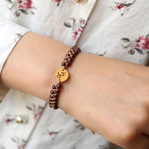 12 signes d'<span class=keywords><strong>horoscope</strong></span> charme bracelet en pierre naturelle bracelet de perles tissées à la main en acier inoxydable - Product Image 6