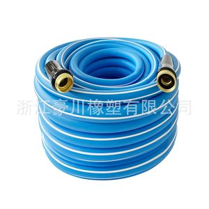 Tuyau d'arrosage flexible en PVC 5/8 po haute pression pour l'arrosage et le lavage de voitures, ensemble de 50 pieds - Product Image 1
