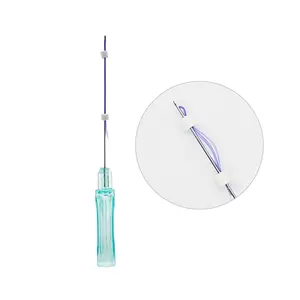 Multi thread 23G 38mm/60mm face lifting polydioxanone v lifting pdo thread suture with filling