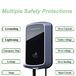 Chargeur de véhicule électrique OCPP 7 <span class=keywords><strong>kW</strong></span> 40A Type 1 avec écran tactile de 4,3 pouces, Wallbox GBT J1772, WIFI/APP, certifié CE, contrôle intelligent, recharge électrique - Product Image 6