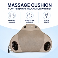 Coussin de massage électrique beige avec pétrissage inversé pour un confort à domicile, coussin de massage pour canapé