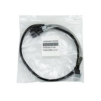 Câble de raccordement Mini SAS SFF-8643 4x SATA pour contrôleur RAID, accessoires informatiques industriels, 4 HDD/SSD, OFC plaqué argent
