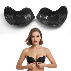 Soutien-gorge adhésif sexy en spandex, forme mangue, coussinets de poitrine nude invisibles, effet liftant, sans bretelles, pour robe dos nu - Product Image 3