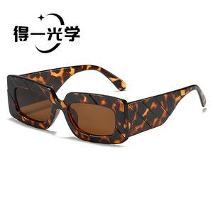 Square Frame Oversized <b>Sunglasses</b> Black UV400 PC Unisex - Product Image 5