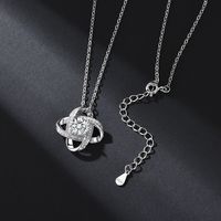 Collier en argent pur S925 avec pendentif Moissanite, chaîne de clavicule élégante et tendance pour femme, vente en gros pour fabricants