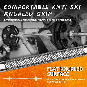 <span class=keywords><strong>Barra</strong></span> Recta para Levantamiento de Pesas de 55 Pulgadas, <span class=keywords><strong>Barra</strong></span> Estándar para Entrenamiento de Fuerza, Ejercicio en Casa o Gimnasio - Product Image 2