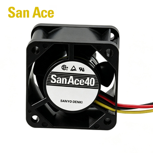 Ventilateur axial de refroidissement pour serveur et équipement de télécommunications SANYO DENKI San Ace 109P0424J3013P 40*40*15mm 24V DC 1.92W 0.08A 6.4CFM 7700rpm - Product Image 1