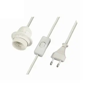 USA AUS UK Euro Power Cord Cable E14 E27 B22 Lamp Base Holder Pendant LED Light Bulb Socket With Switch 304 303 317 305