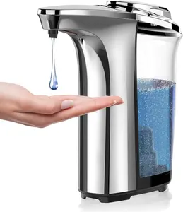 自动皂液分配器，非接触式皂液分配器17盎司/500毫升，浴室厨房用液体洗手液分配器