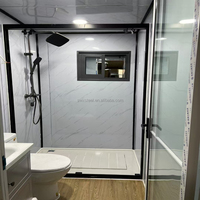 Maisons mobiles préfabriquées économiques de 40 pieds, duplex moderne à 2 étages, maison duplex confortable avec balcon, cuisine, bureau, utilisation en bâtiment