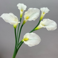 Bunga Calla Lily Lateks Sentuhan Nyata Kelas Atas, Bunga Artifisial untuk Dekorasi Pernikahan
