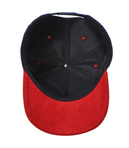 Casquette Snapback Bicolore Noir et Rouge en Polyester, Réglable, à Visière Plate, Style Baseball Unisexe, Classique, Streetwear, Casquette Trucker, pour Fêtes et Tenues Décontractées - Product Image 2