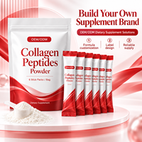 Poudre de collagène en peptides à formule personnalisée, complément alimentaire pour femmes, élasticité de la peau, confort des articulations, nutrition quotidienne, OEM ODM