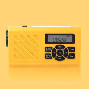 Portable Hand Crank Multifunctional Hand Crank Solar Powered Radio with Flashlight and Digital Display Radio Rechargeable - Product Image 3