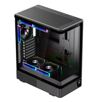 LY <strong>Best</strong> <strong>Sell</strong> Panoramic Tempered Glass <strong>PC</strong> Casing CPU Cabinet <strong>MATX</strong> Cooling Gaming Computer <strong>Case</strong> with LCD Screen