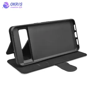 Popular DIY Blank Sublimation Stand-up PU Leather Wallet Case With Inside Soft Rubber Case For Pixel 9 / 9 Pro / 8/ 8 Pro