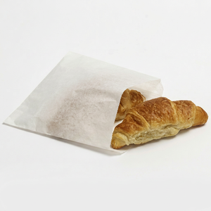 Bolsas de Papel Rectangulares Blancas Resistentes a la Grasa, de Grado Alimenticio, al por Mayor, con Logotipo Personalizado Impreso, Ecológicas y Resistentes al Aceite - Product Image 1