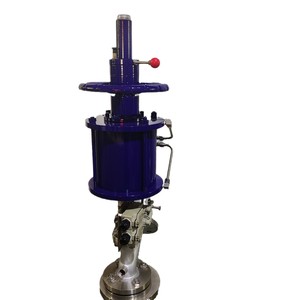 Válvula de descarga superior neumática de acero inoxidable, válvula de control de cierre de medios a alta temperatura para uso industrial - Product Image 4