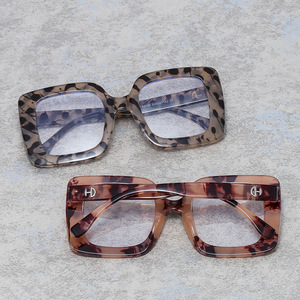 Gafas Ópticas Cuadradas con Montura Completa, Lentes Transparentes Marrones, Unisex, Montura Extra Ancha 2022 - Product Image 3