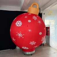 Ballon gonflable rouge de Noël personnalisé pour la décoration
