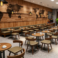Meubles de restaurant modernes, ensembles de tables et de chaises pour cafés, utilisation pour la restauration, canapés et sièges de restaurant sur mesure pour hôtels