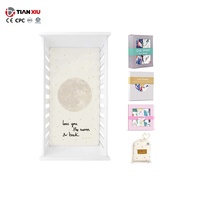 Draps-housses 100 % coton imprimé lune pour berceau, sac à cordon, literie bébé, bio, doux, respirant, nouveau-né, unisexe, vente en gros, 200 fils/cm²